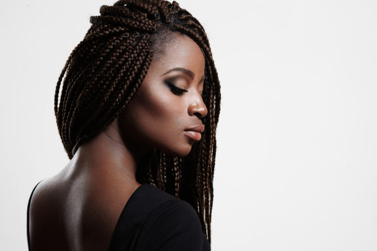 black woman braids