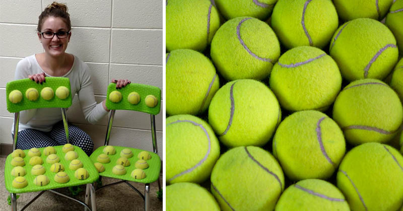tennis balls chairs FI